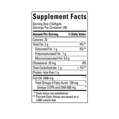 Nature Made Omega-3 Fish Oil, 1200mg, 300 softgels
